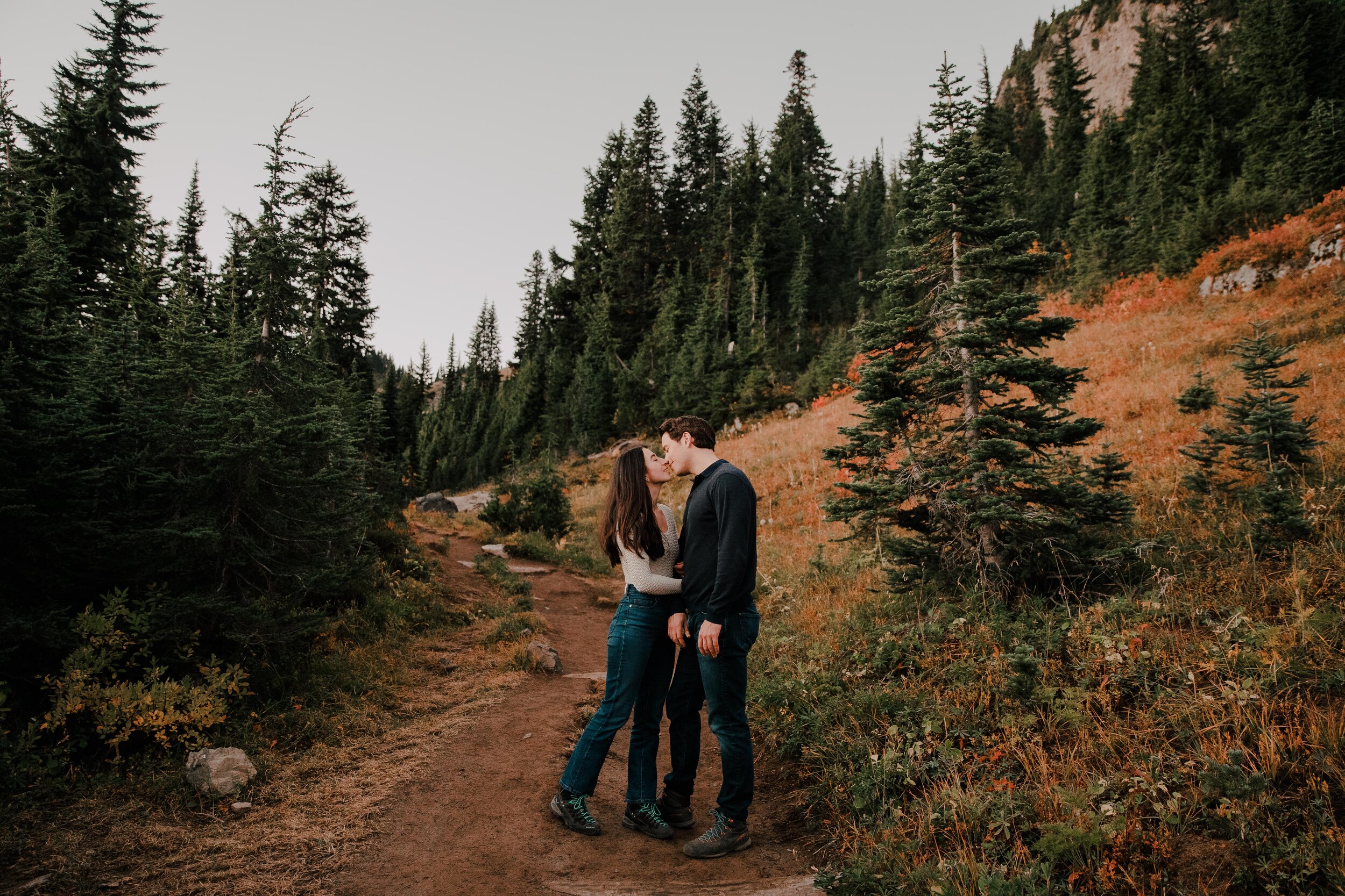 Spencer and Gaby's Mt. Rainier Engagement Session